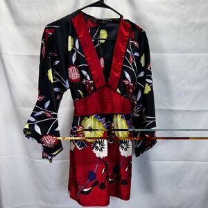 Pink Collection Kimono Style Dress Size Medium